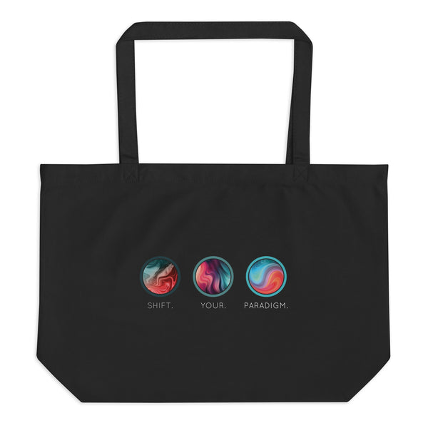 Shift Your Paradigm (Swirl Images) - Organic Oversized Weekender / Tote