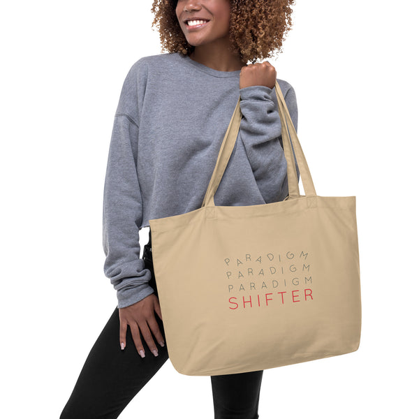 Paradigm Shifter (Chaos Text) - Organic Oversized Weekender / Tote