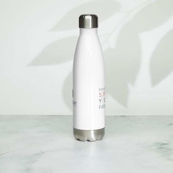 Don’t Make Me Shift Your Paradigm (Gray Icon) - Stainless Steel Water Bottle