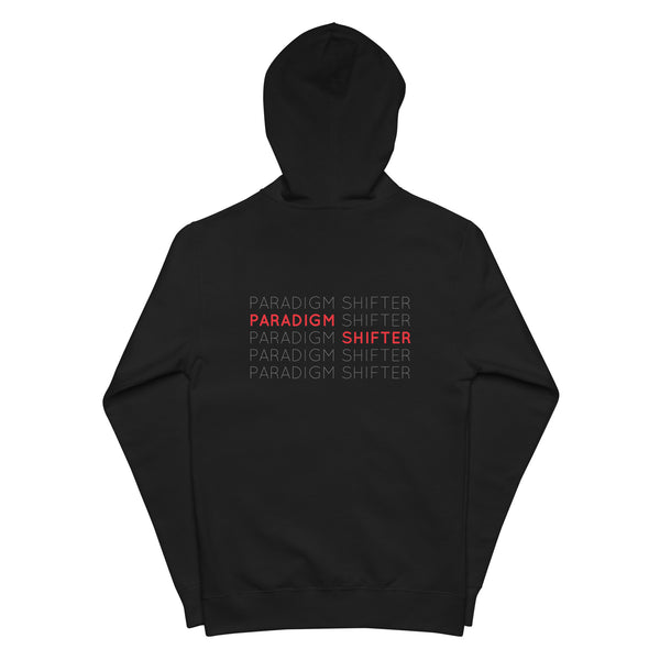 Paradigm Shifter (Repeated Text) - Zip Up Hoodie