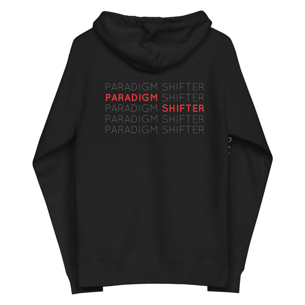 Paradigm Shifter (Repeated Text) - Zip Up Hoodie