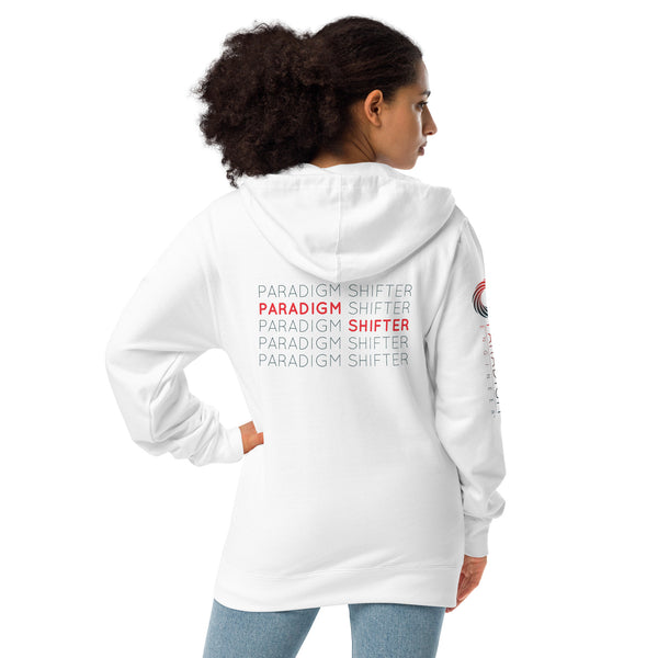 Paradigm Shifter (Repeated Text) - Zip Up Hoodie