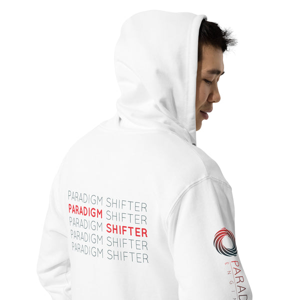 Paradigm Shifter (Repeated Text) - Zip Up Hoodie