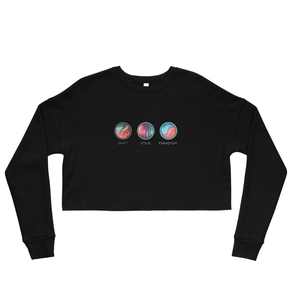Shift Your Paradigm (Swirl Images) - Crop Sweatshirt