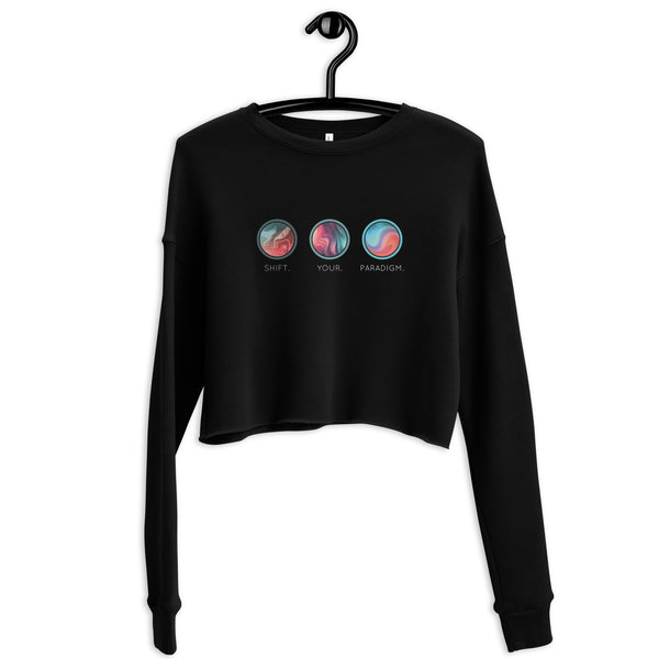 Shift Your Paradigm (Swirl Images) - Crop Sweatshirt