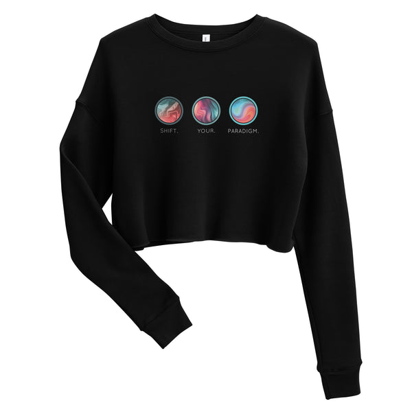 Shift Your Paradigm (Swirl Images) - Crop Sweatshirt