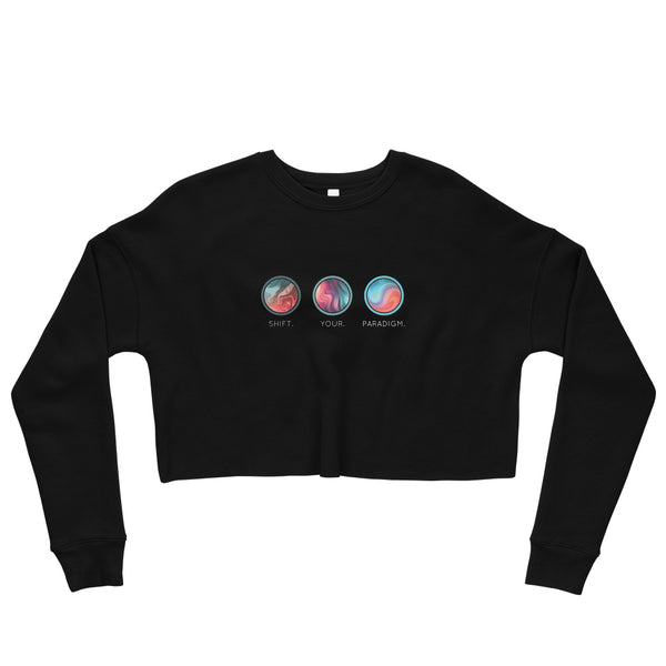 Shift Your Paradigm (Swirl Images) - Crop Sweatshirt