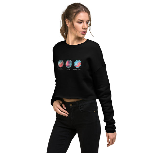 Shift Your Paradigm (Swirl Images) - Crop Sweatshirt