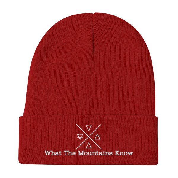 What The Mountains Know - Embroidered Beanie