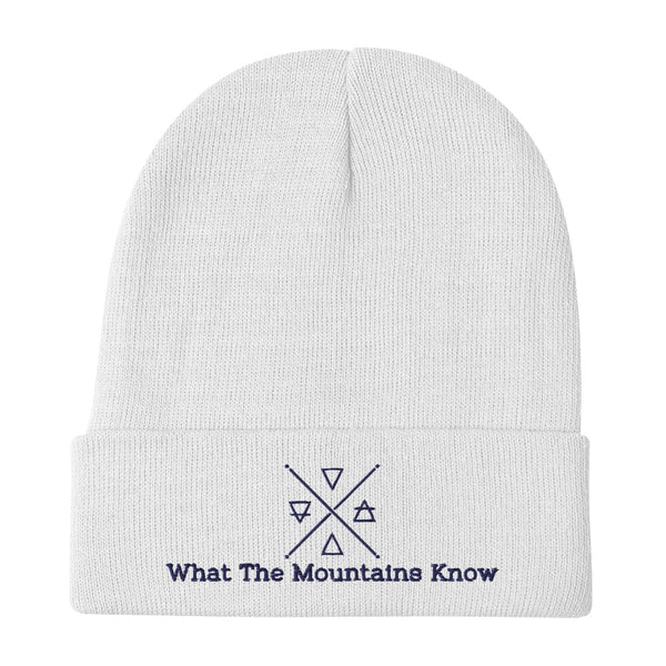 What The Mountains Know - Embroidered Beanie