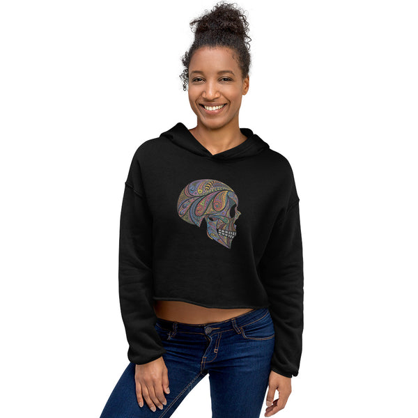 Paisley Haze - Crop Hoodie