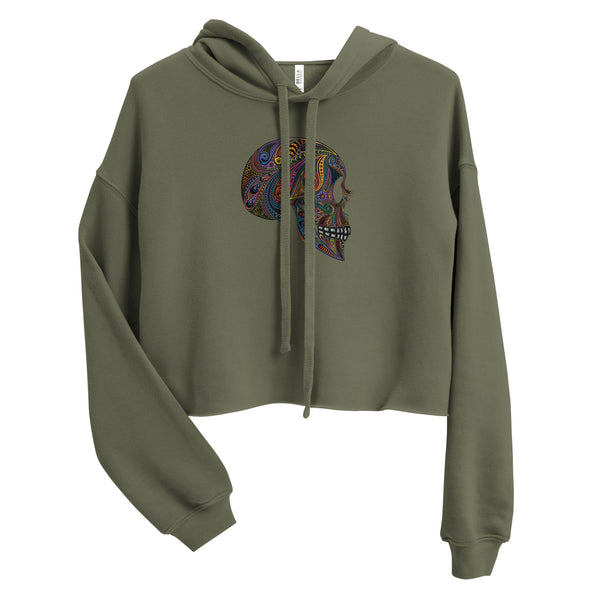 Paisley Haze - Crop Hoodie