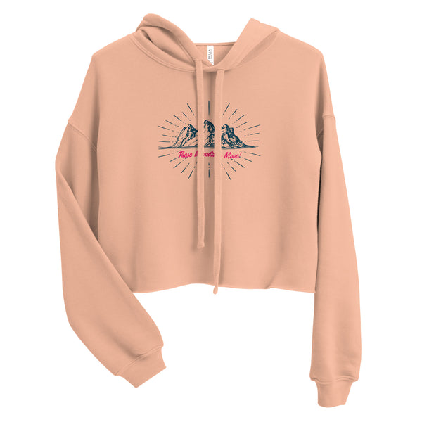 These Mountains Move! - Crop Hoodie