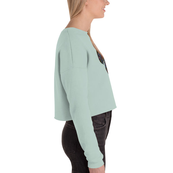 Paisley Haze - Crop Sweatshirt