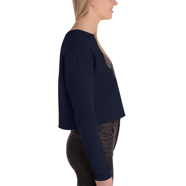 Paisley Haze - Crop Sweatshirt